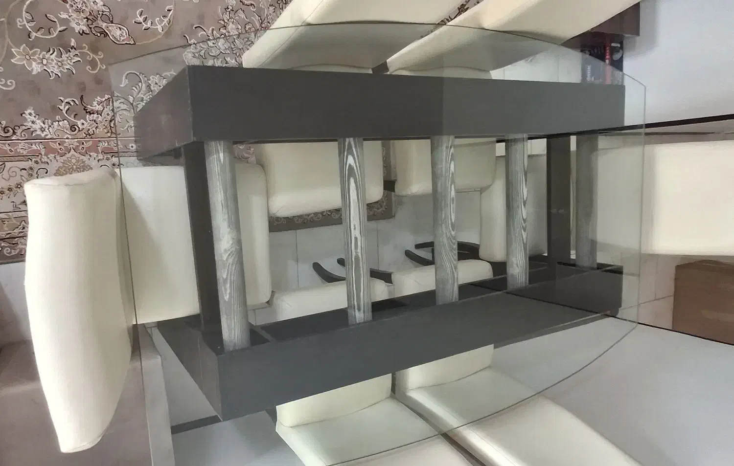 میزناهارخوری۶ نفره باصندلی وشیشه زیرقیمت|میز و صندلی غذاخوری|پردیس, فاز ۱۱|دیوار