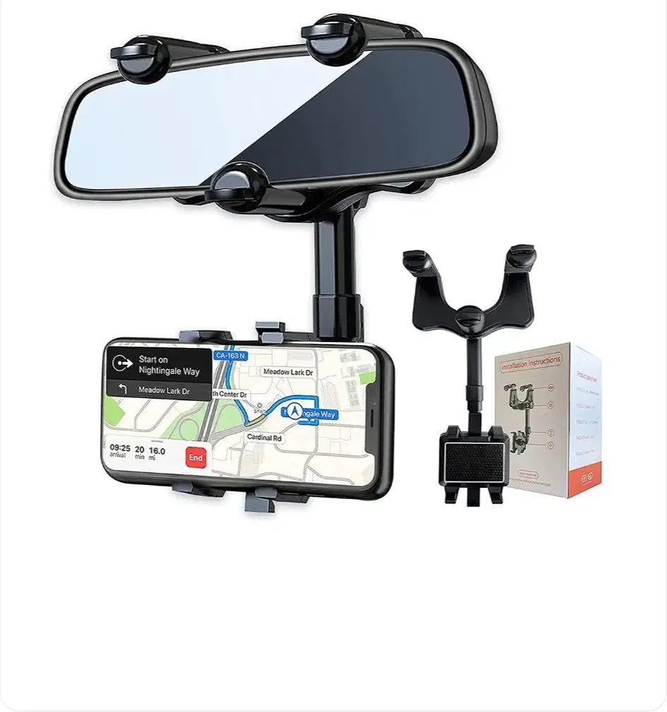 هولدر موبایل پشت آیینه ای ۳۶۰ درجه|لوازم جانبی موبایل و تبلت|رشت, گلسار|دیوار