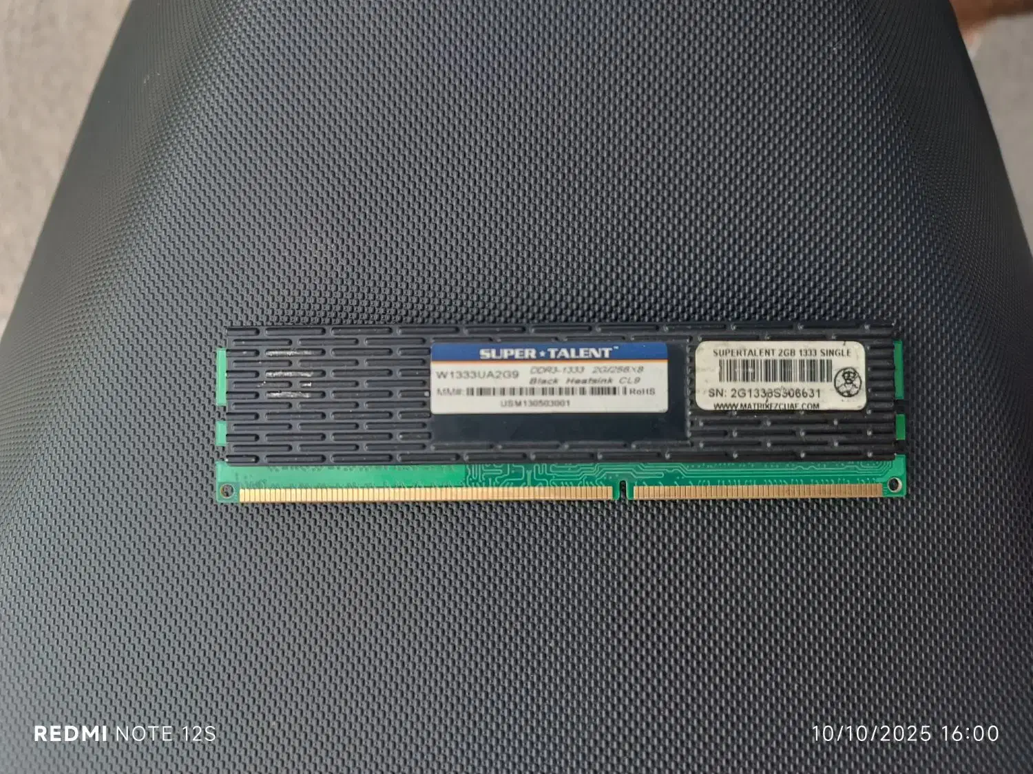 یک عدد رم کامپیوتر ۲گیگ ddr3|قطعات و لوازم جانبی رایانه|بندرعباس, |دیوار