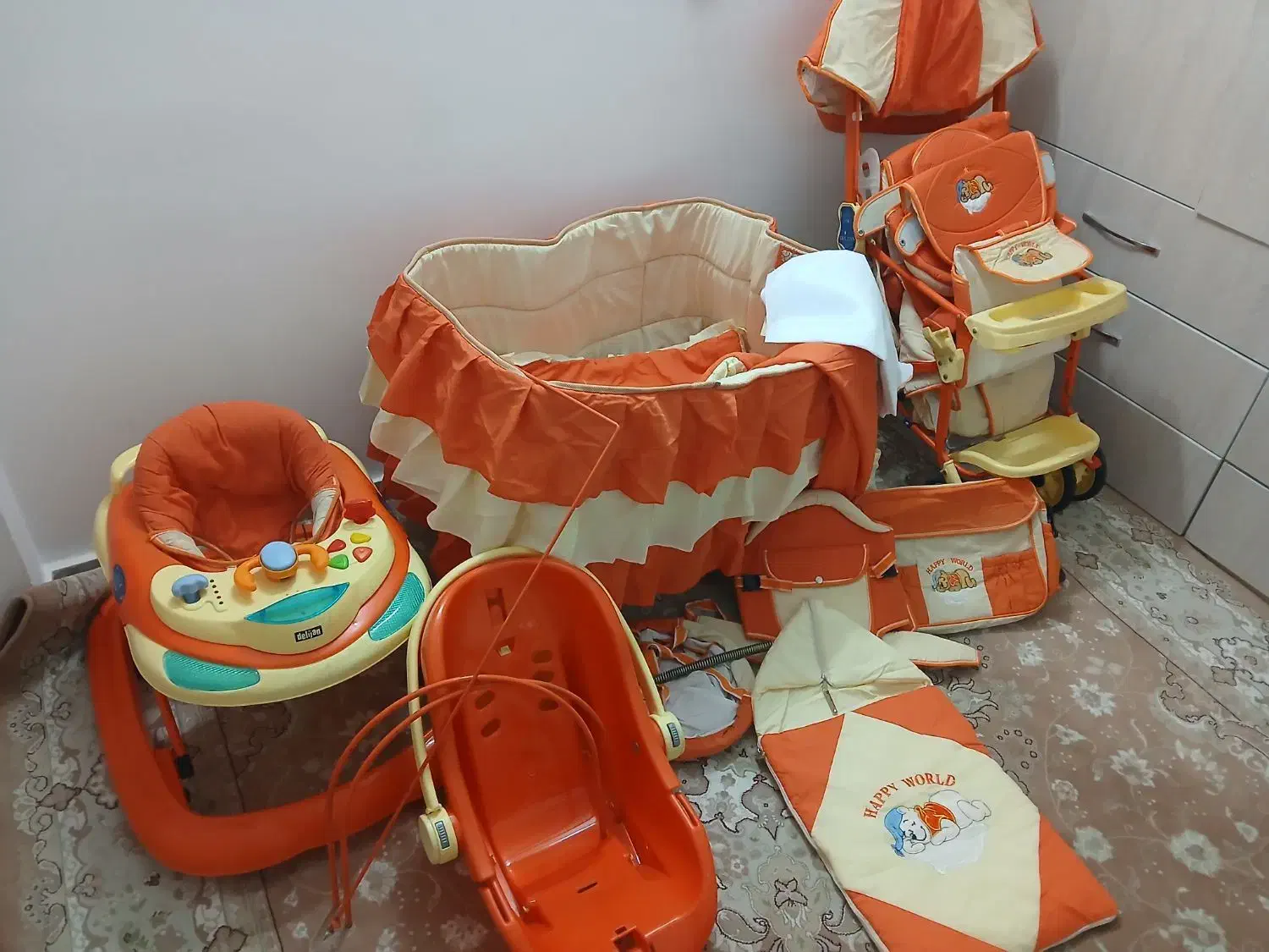 ست کامل کودک|کالسکه و لوازم جانبی|باقرشهر, |دیوار