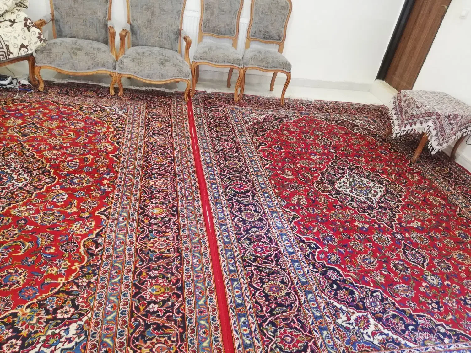 2 تخته فرش 9متری دستباف خیلی خوب وسالم|فرش|اراک, |دیوار