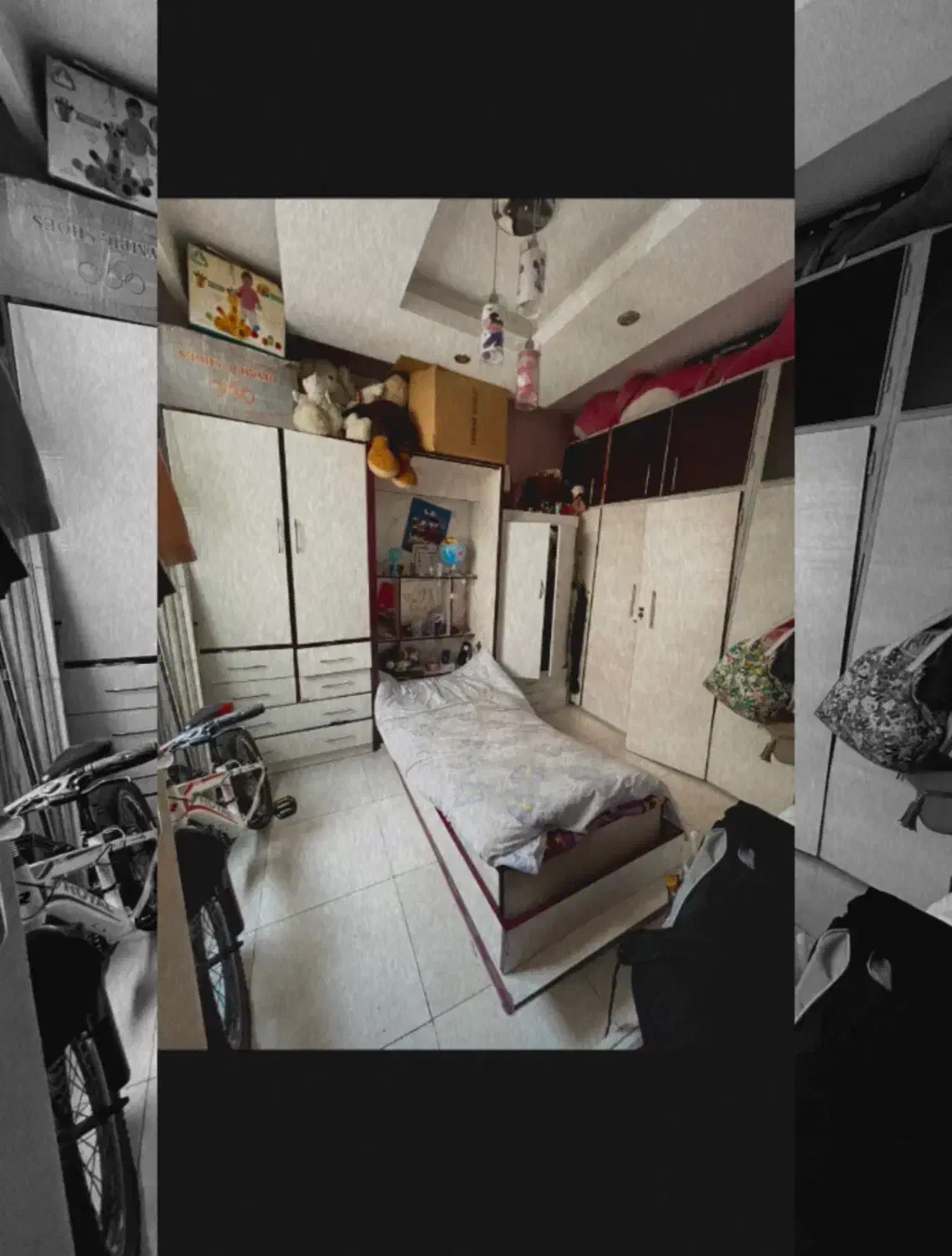 تخت یک نفره تاشو با دو کمد مناسب|تخت و سرویس خواب|تهران, کرمان|دیوار