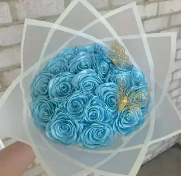 گل روبانی  فقط شاخه ای ۱۴|گل مصنوعی|بروجرد, |دیوار