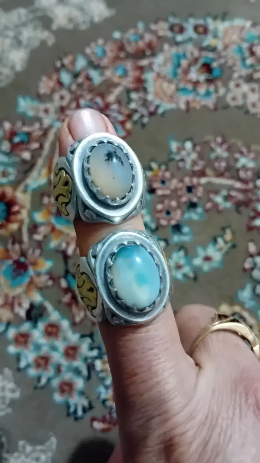 انگشتر نقره سنگش هم زنده  است|بدلیجات|ساوه, |دیوار