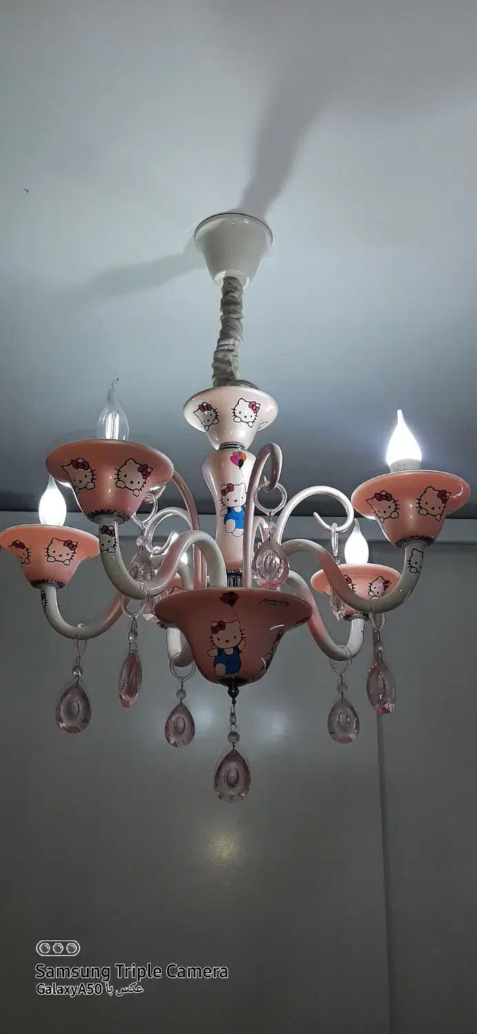 لوستر ۵ شعله|لوستر و چراغ آویز|آبادان, |دیوار