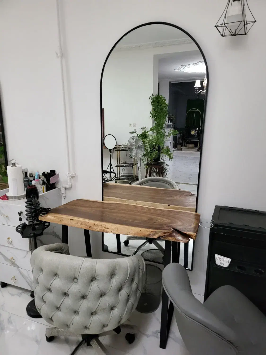 آینه گرد فریم فلز آینه قدی|آینه|شیراز, قصرالدشت|دیوار