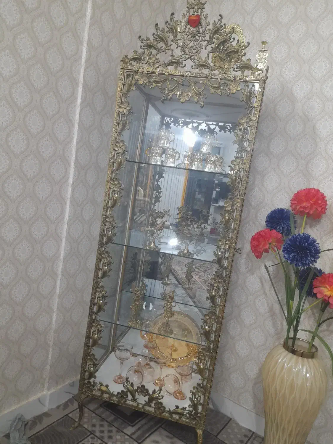 مبل و بوفه برنجی|بوفه، ویترین، کنسول|نسیم‌شهر, |دیوار