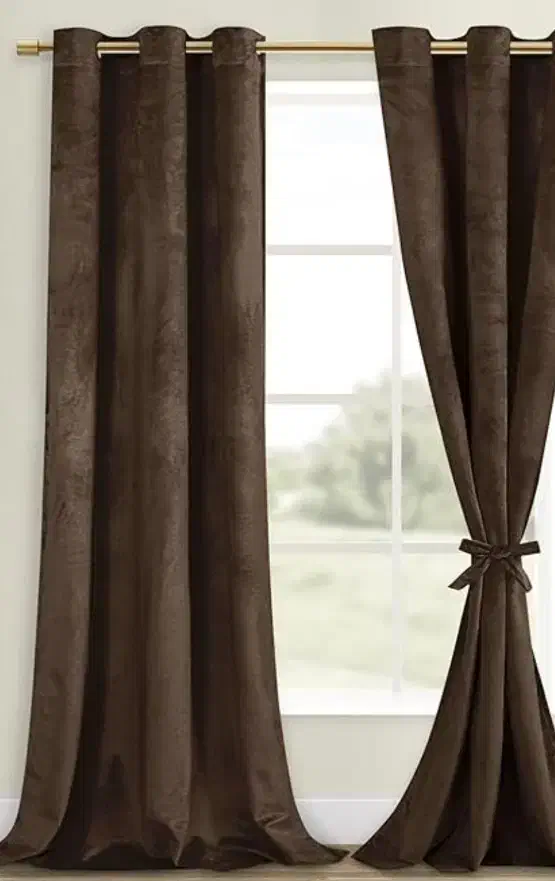 پرده نو پارچه درجه یک دو پنل بزرک|پرده، رانر، رومیزی|بندر ماهشهر, |دیوار