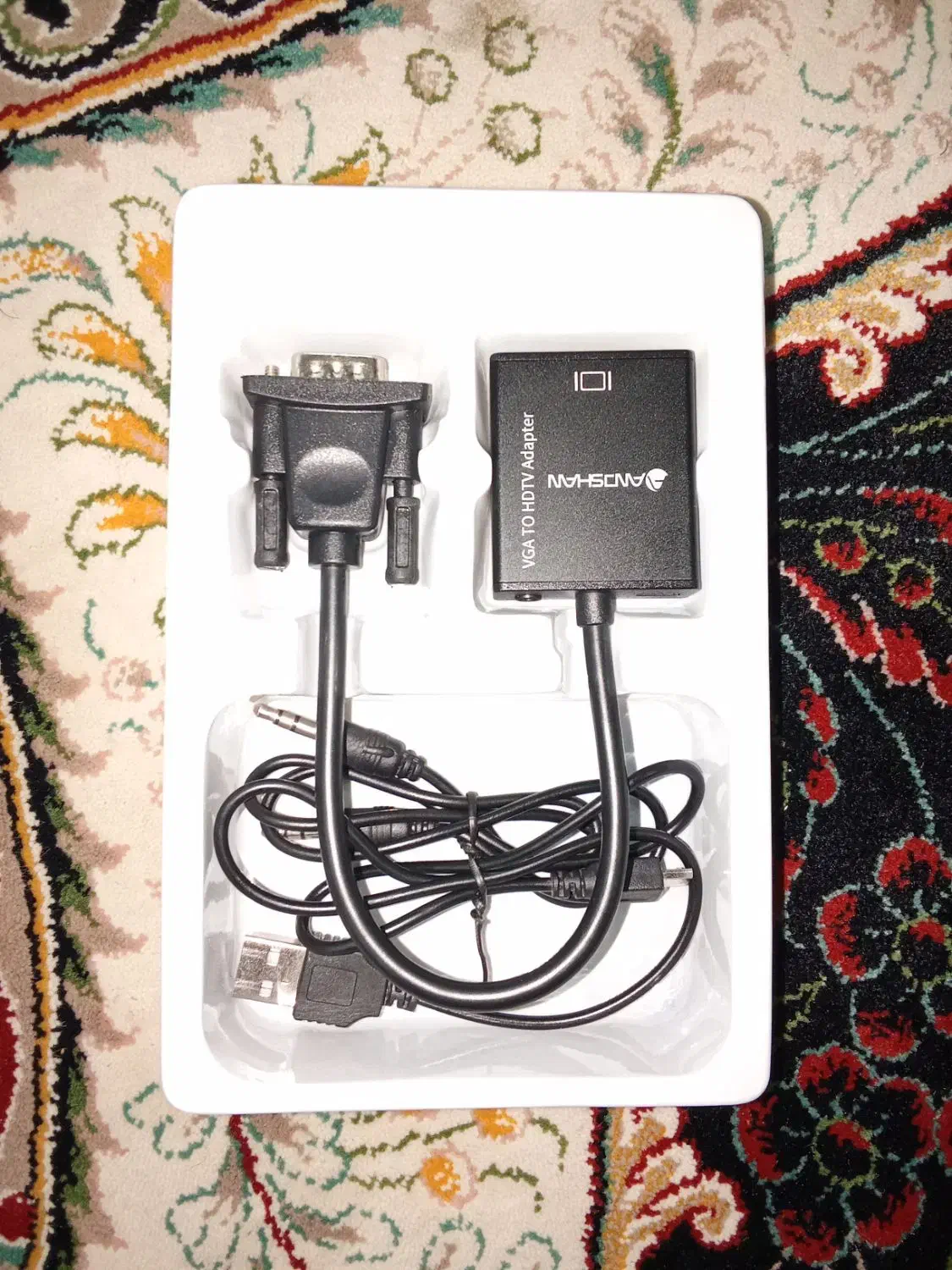 تبدیل VGA به HDMI همراه کابل صدا و برق|قطعات و لوازم جانبی رایانه|تهران, بیسیم|دیوار