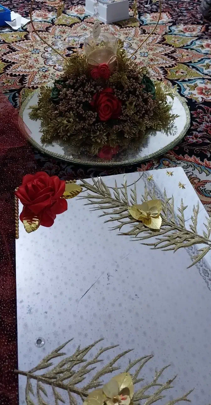 سینی حنابندان کامل|صنایع دستی و سایر لوازم تزئینی|کرمانشاه, |دیوار