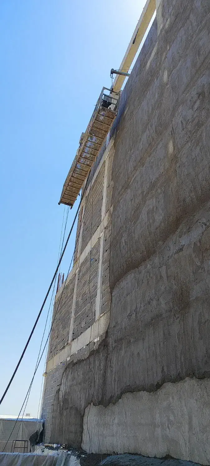 شاتکریت پلاستر با دستگاه و بدون نیاز به داربست|خدمات پیشه و مهارت|آبادان, |دیوار