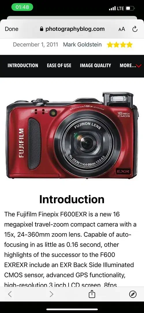 دوربین عکاسی فیلم برداری fujifilm مدل f600|دوربین عکاسی و فیلم‌برداری|مشهد, حجاب (شهرک غرب)|دیوار