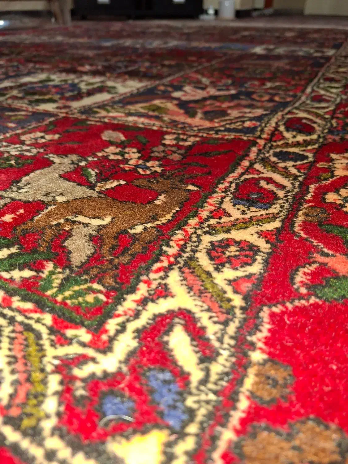 قالی دست‌باف قدیمی|فرش|اصفهان, سپاهان‌شهر|دیوار