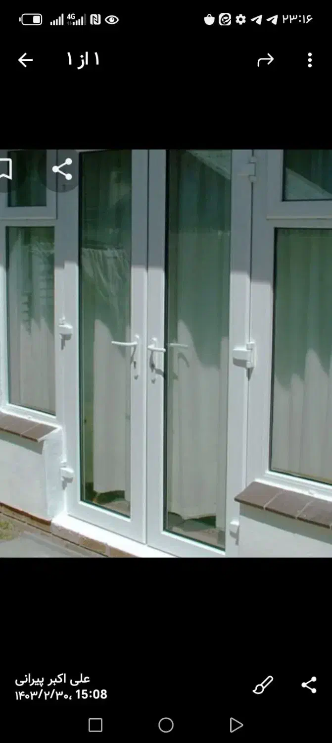پنجره‌های دوجداره UPVC و آلومینیومی|مصالح و تجهیزات ساختمان|نیشابور, راه آهن|دیوار