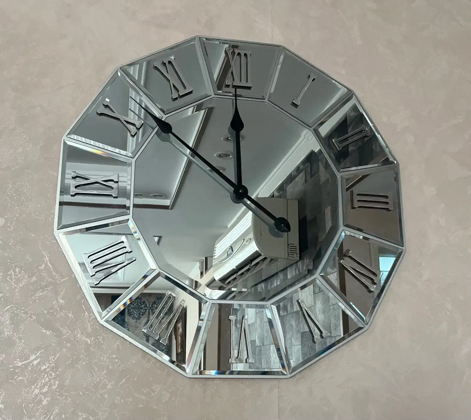 ساعت دیواری شیشه‌ای|ساعت دیواری و تزئینی|تهران, باغ خزانه|دیوار