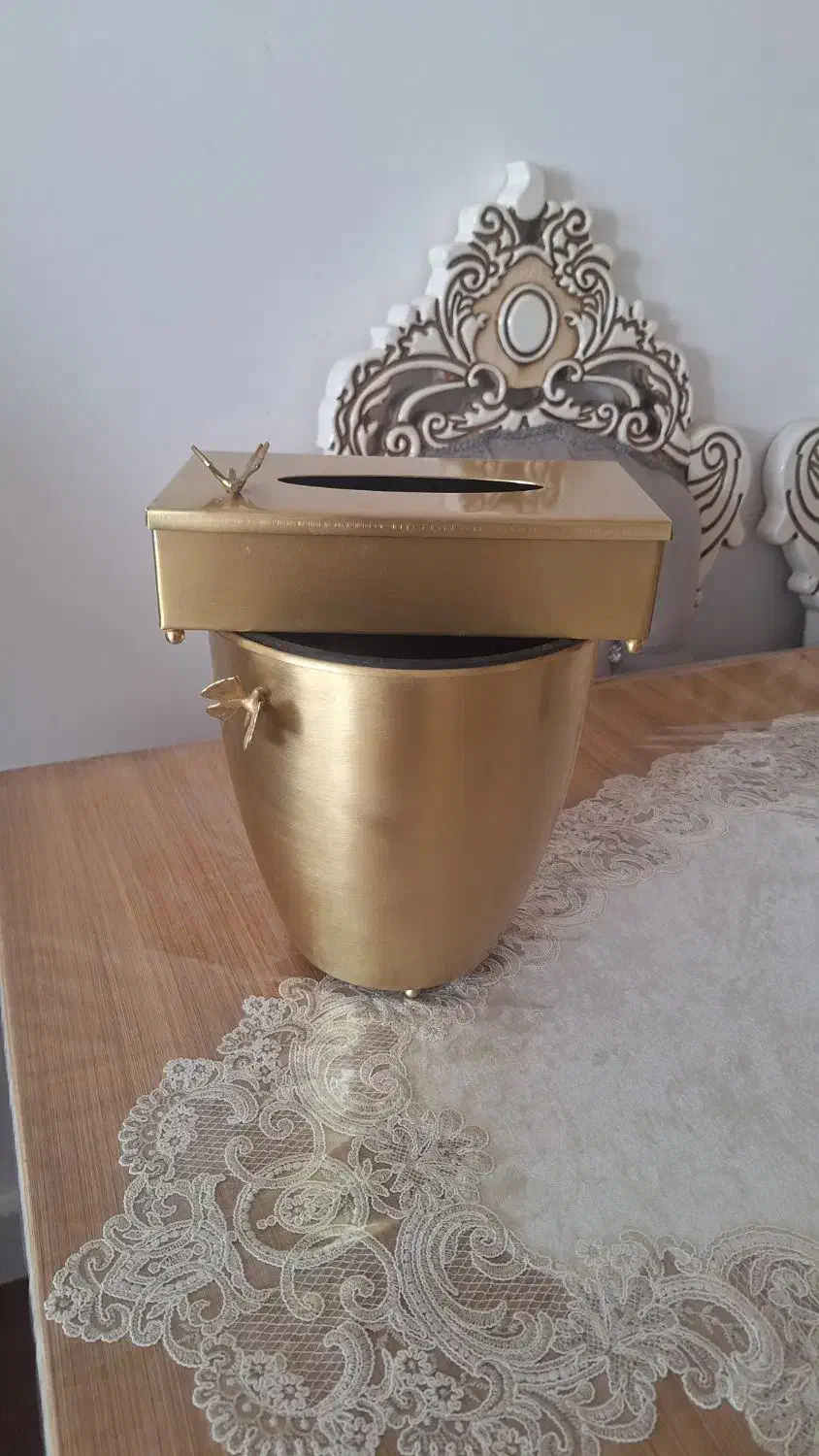 سطل آشغال و جا دستمال کاغذی|لوازم نظافت|مرند, |دیوار