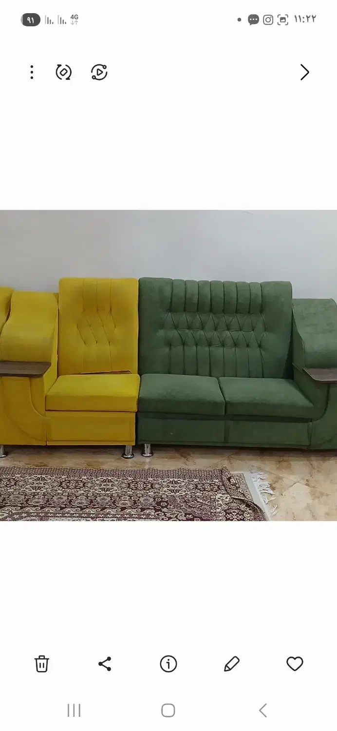 فروش مبل ۷ نفره راحتی|مبلمان خانگی و میز عسلی|مشهد, امام خمینی|دیوار