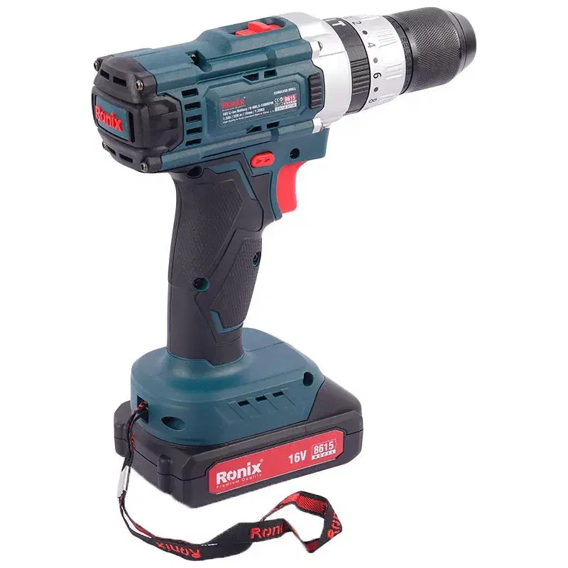 دریل شارژی ۸۶۱۵ رونیکس ۱۶ ولت چکشی|ابزارآلات|پاکدشت, حصار امیر|دیوار