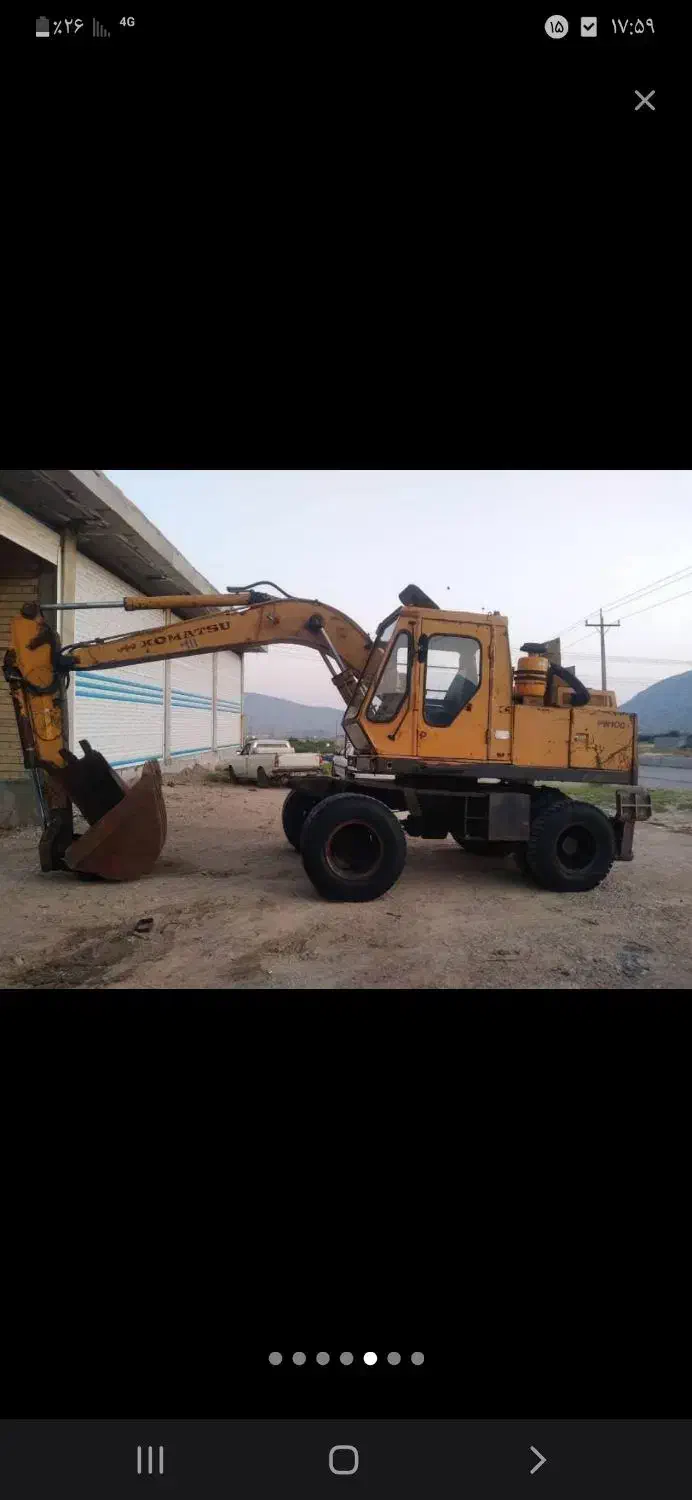 فروش سه دنگ یاکامل بیل مکانیکی کماتسو۱۰۰|خودرو سنگین|شیراز, ارم|دیوار