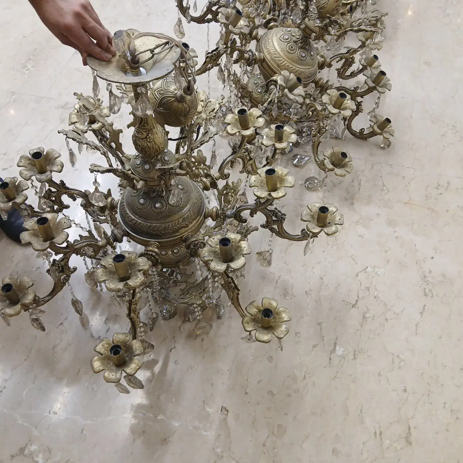 لوستر|لوستر و چراغ آویز|تهران, دزاشیب|دیوار