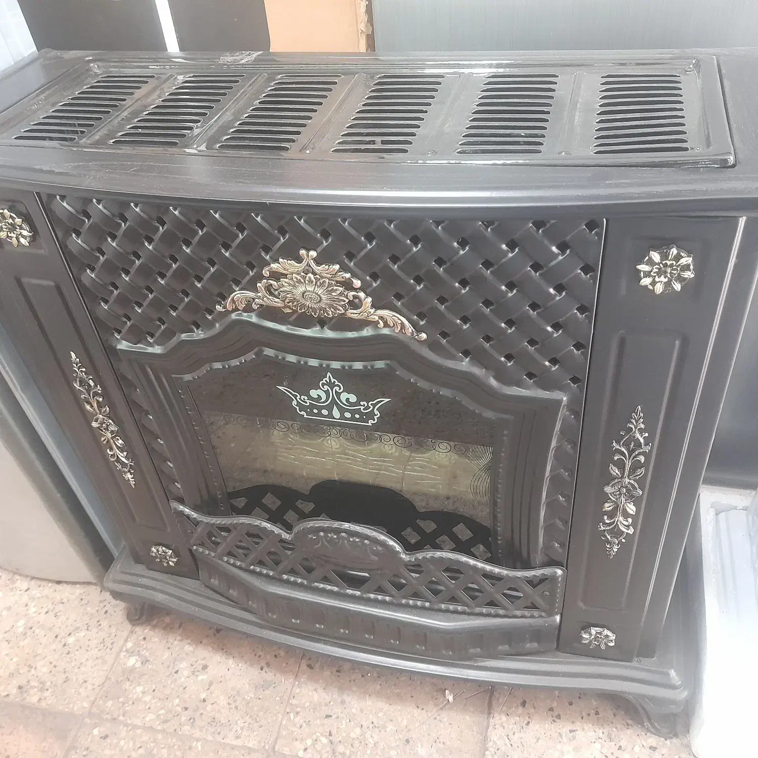 بخاری گازی شومینه|بخاری، هیتر، شومینه|اردبیل, |دیوار