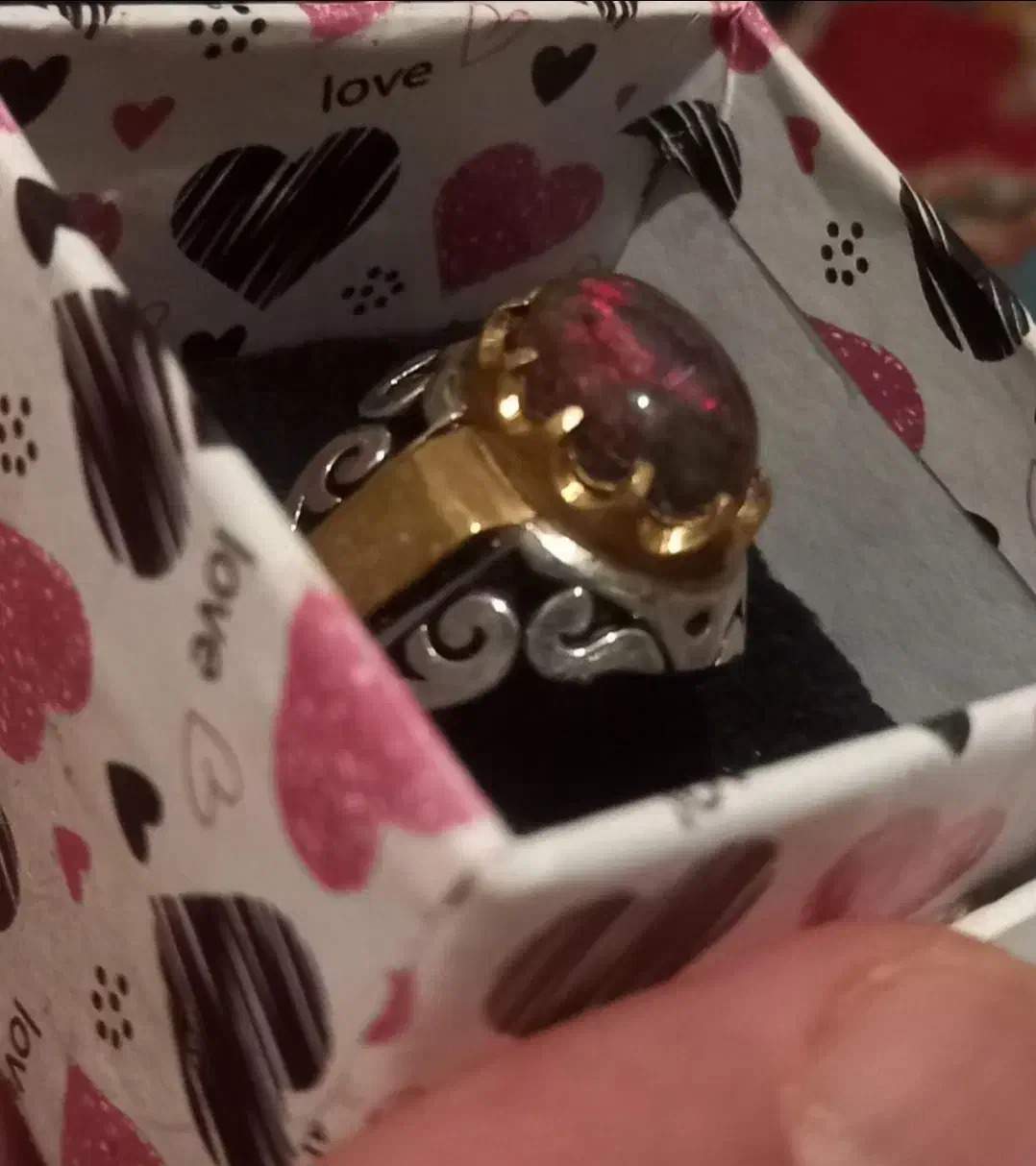 انگشتر نقره جواهری اوپال اتیوپی آتشین عیار 925|جواهرات|اهواز, زیتون کارمندی|دیوار