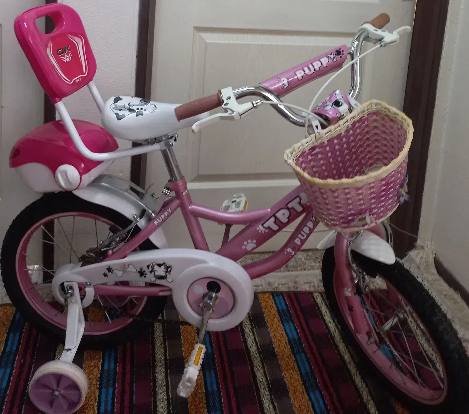 دوچرخه ۱۶ در حد آکبند کم کارکرد صورتی|دوچرخه، اسکیت، اسکوتر|هشتگرد, شهرک بوستان|دیوار