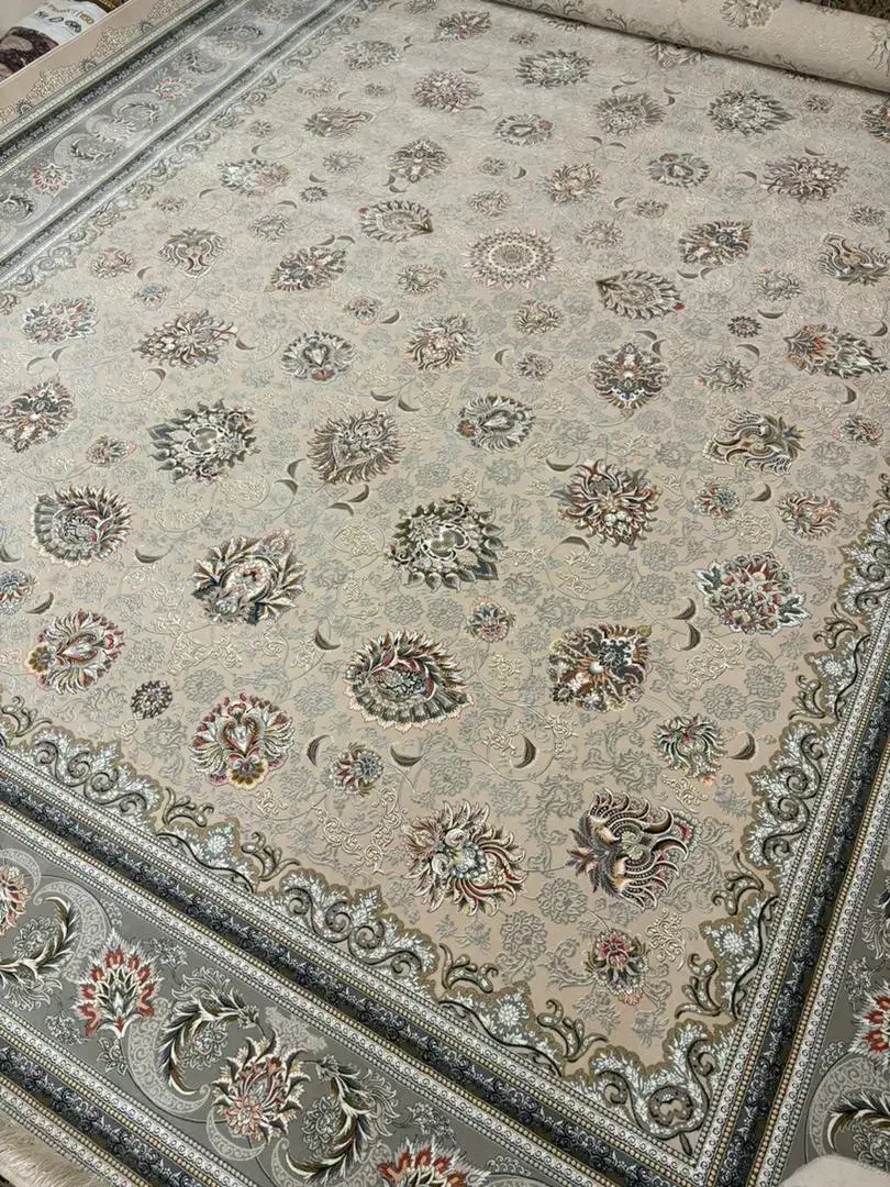 یک جفت فرش۱۲متری۱۵۰۰شانه،زمرد کاشان،کاملا نو|فرش|قم, نیروگاه|دیوار