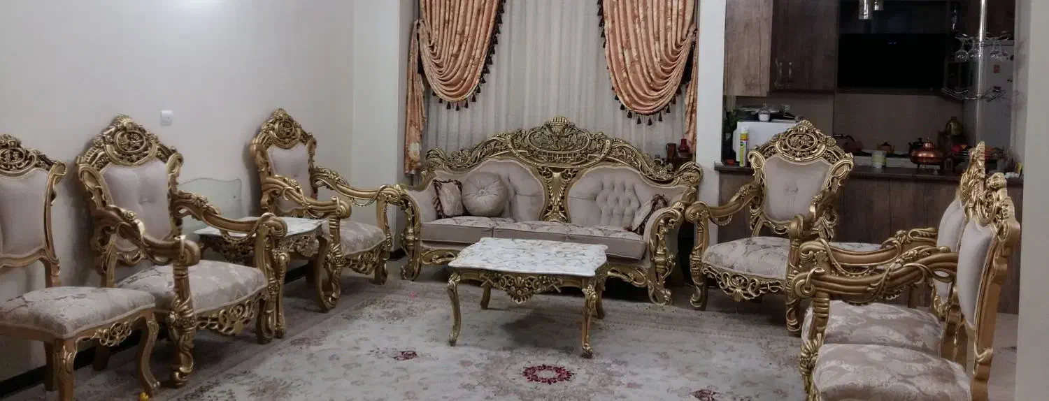 مبل استیل ۹ نفره|مبلمان خانگی و میز عسلی|تهران, شهرک فرهنگیان|دیوار