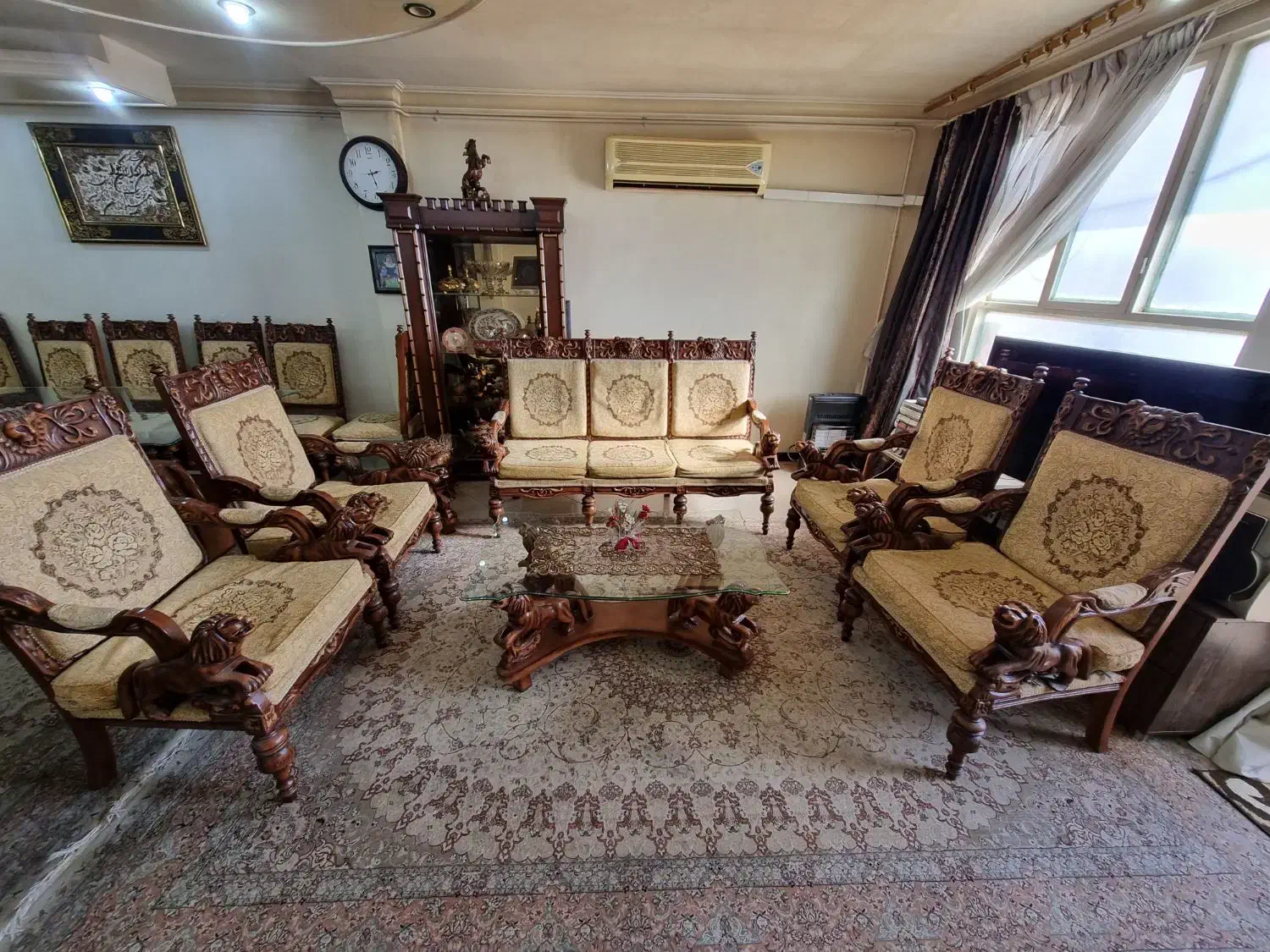 مبلمان چوبی کار دست اصفهان|مبلمان خانگی و میز عسلی|اهواز, پادادشهر|دیوار