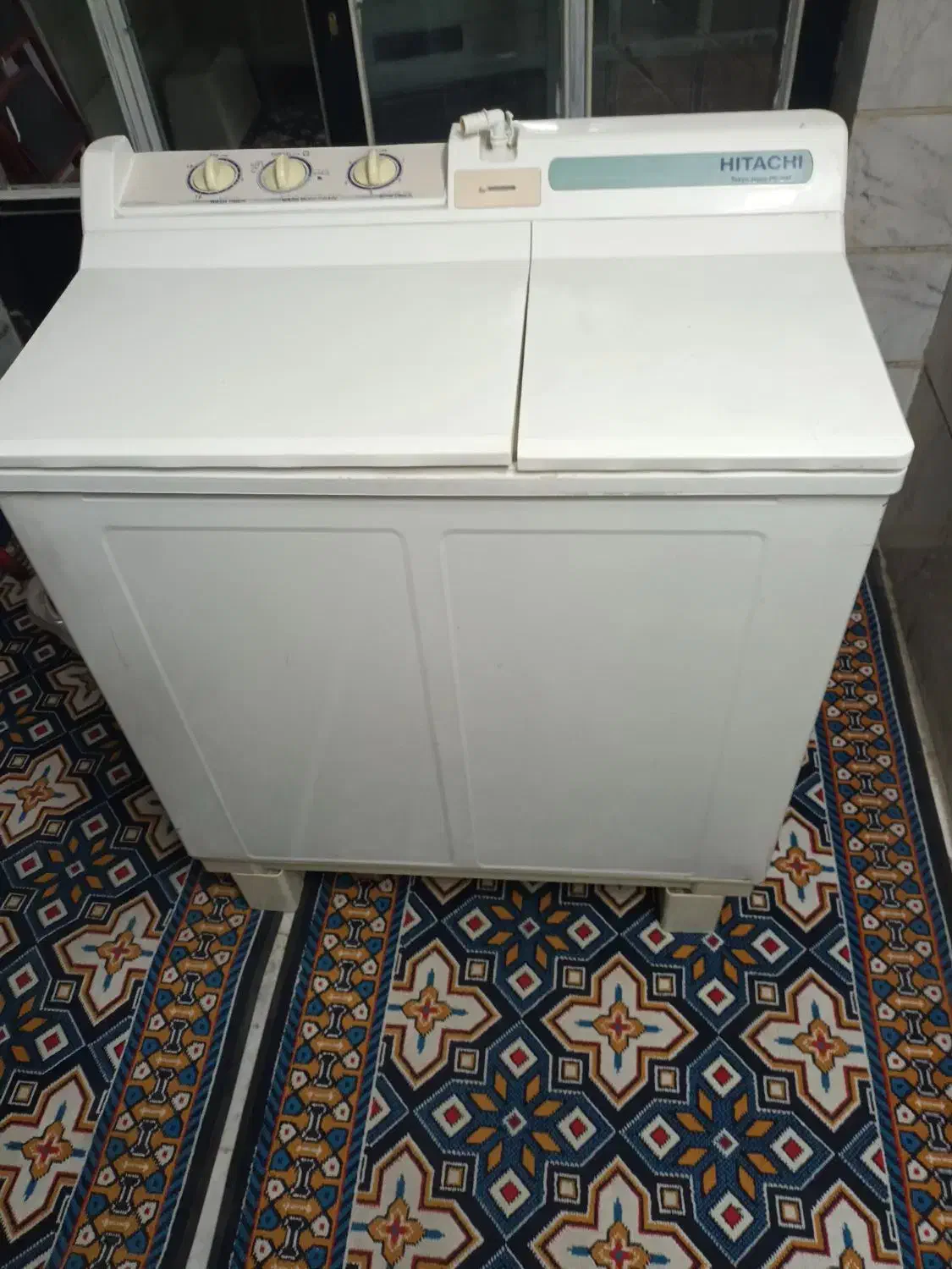 لباسشویی دوقلو هیتاچی ژاپن|ماشین لباسشویی و خشککن لباس|ری, علایین|دیوار