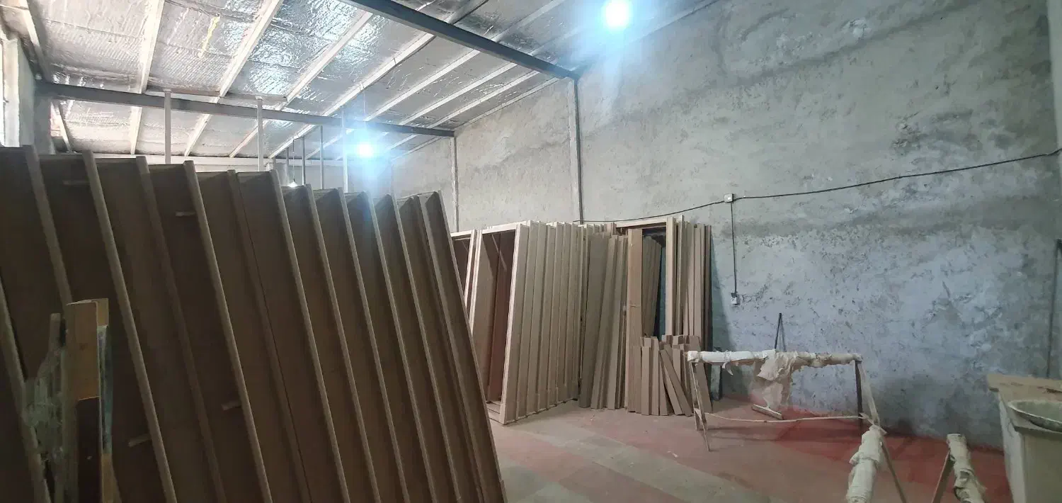 ۹۵متر سالن با دهنه ۷ و ارتفاع ۵**تخلیه**کرشت|اجارهٔ دفتر صنعتی، کشاورزی، تجاری|پردیس, فاز ۶|دیوار