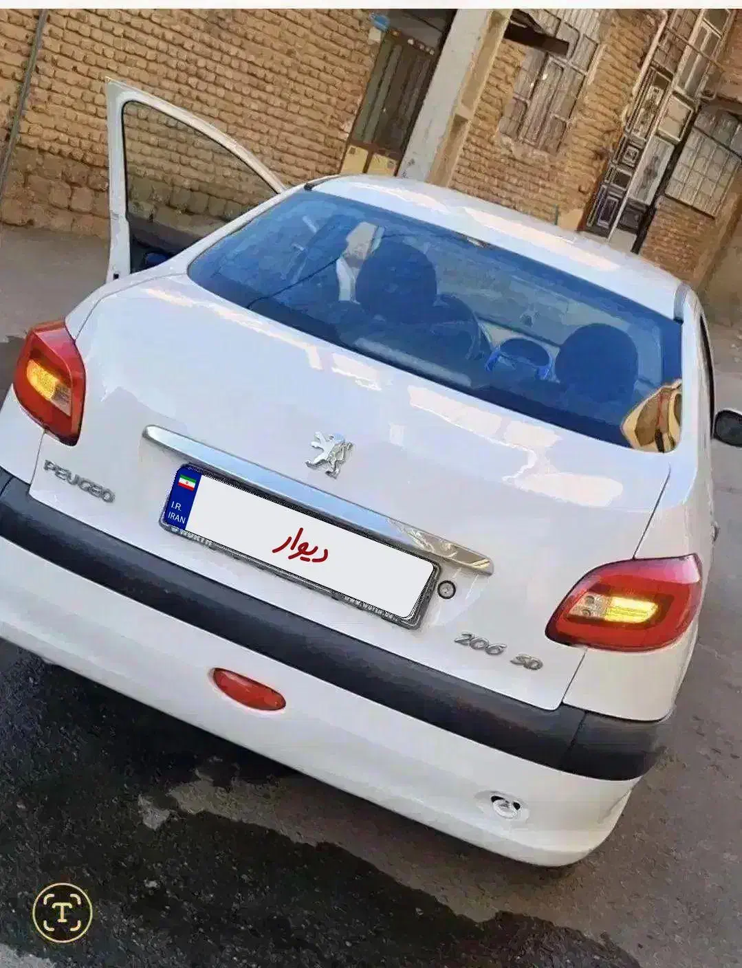 206 اس دی 89 عروسکv20 (تیپ 2)|خودرو سواری و وانت|سقز, |دیوار