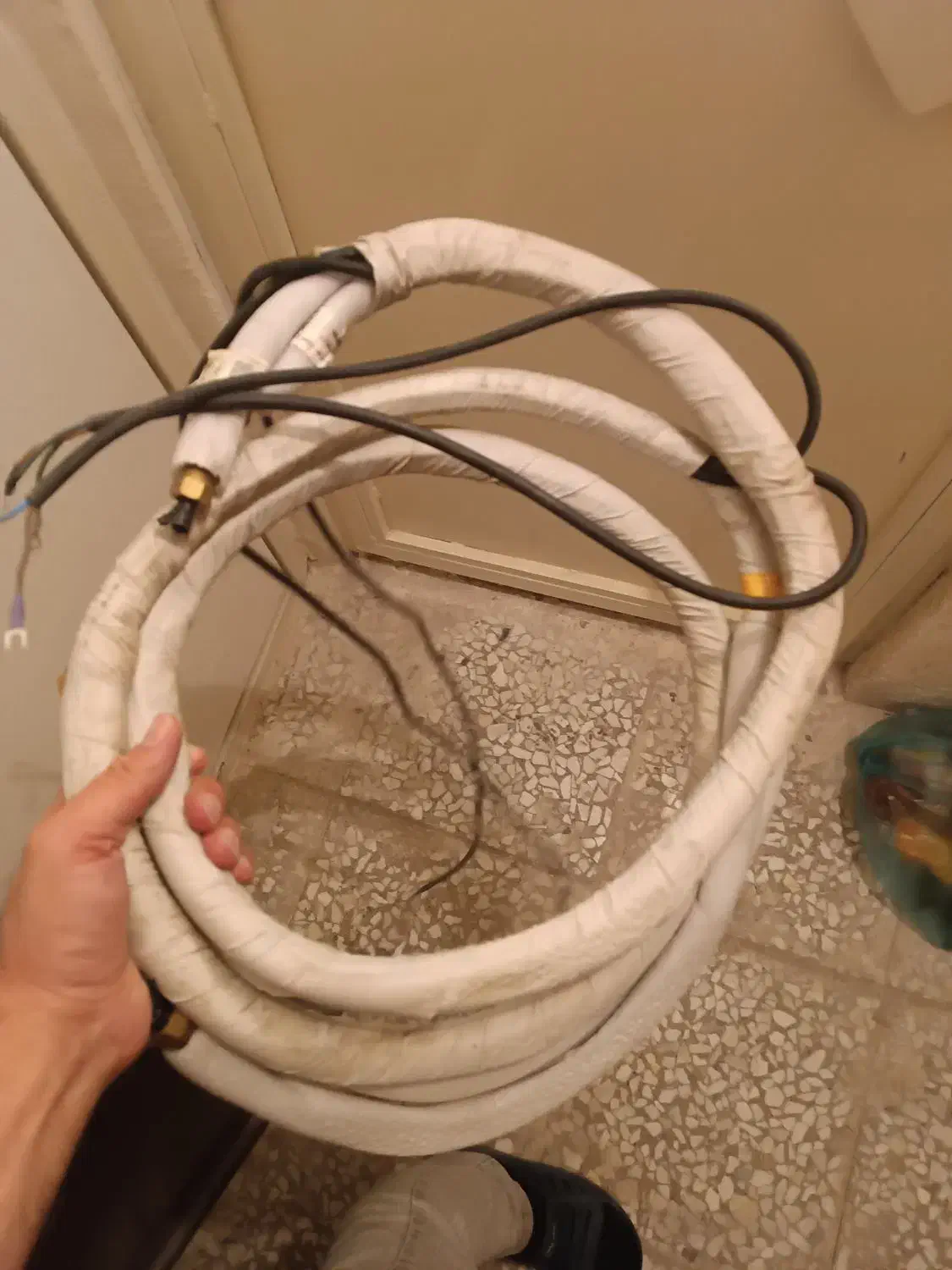 لوله مسی کولر گازی سه متری شرکتی|کولر گازی و فنکوئل|کرج, شهرک بنفشه|دیوار