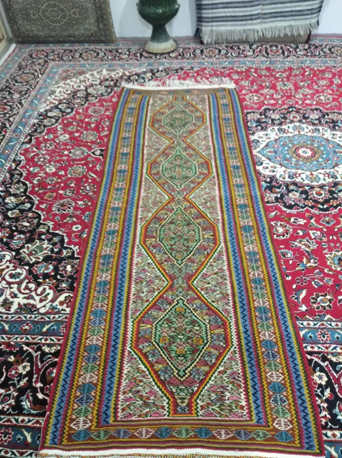 گلیم یا سجاده دست بافت|گلیم، جاجیم، گبه|سنندج, |دیوار