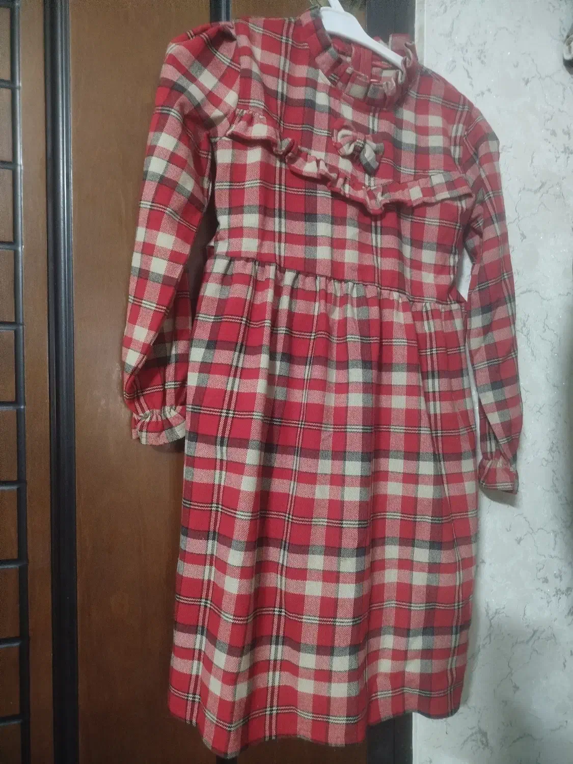 پیراهن یلدایی دخترانه پارچه کشمیر|کفش و لباس بچه|سبزوار, جنت|دیوار