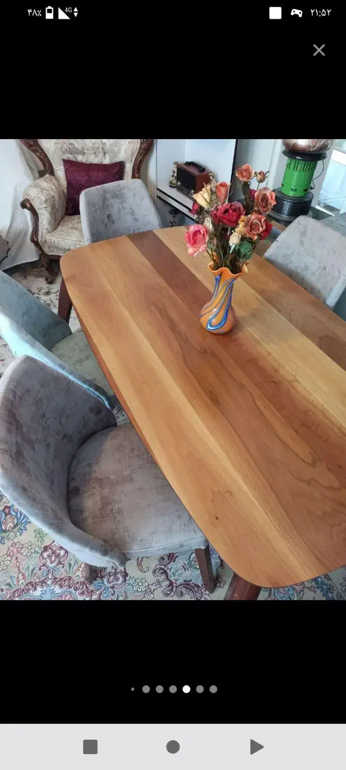 میز غذا خوری 6نفره|میز و صندلی غذاخوری|اندیشه, اندیشه فاز ۴|دیوار