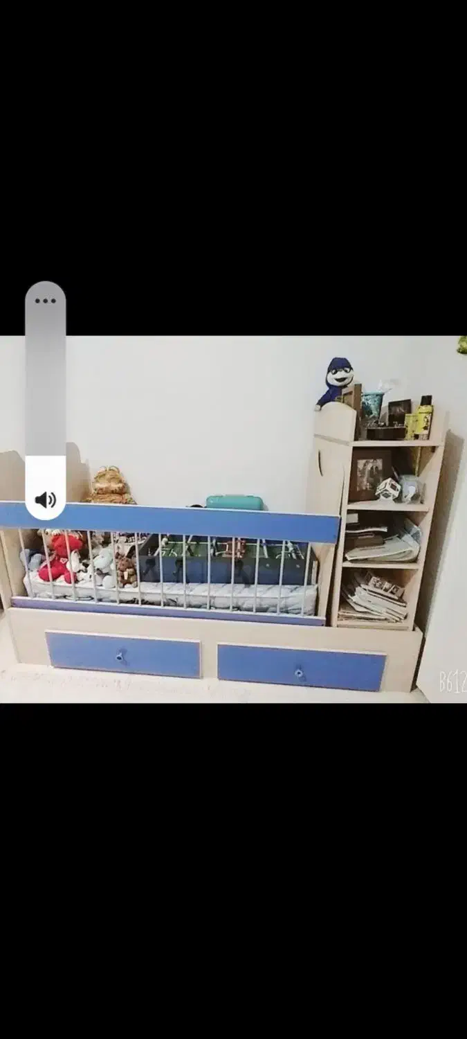 تخت ودراور کودک ونوجوان بهمراه تشک|تخت و صندلی بچه|قائمشهر, |دیوار