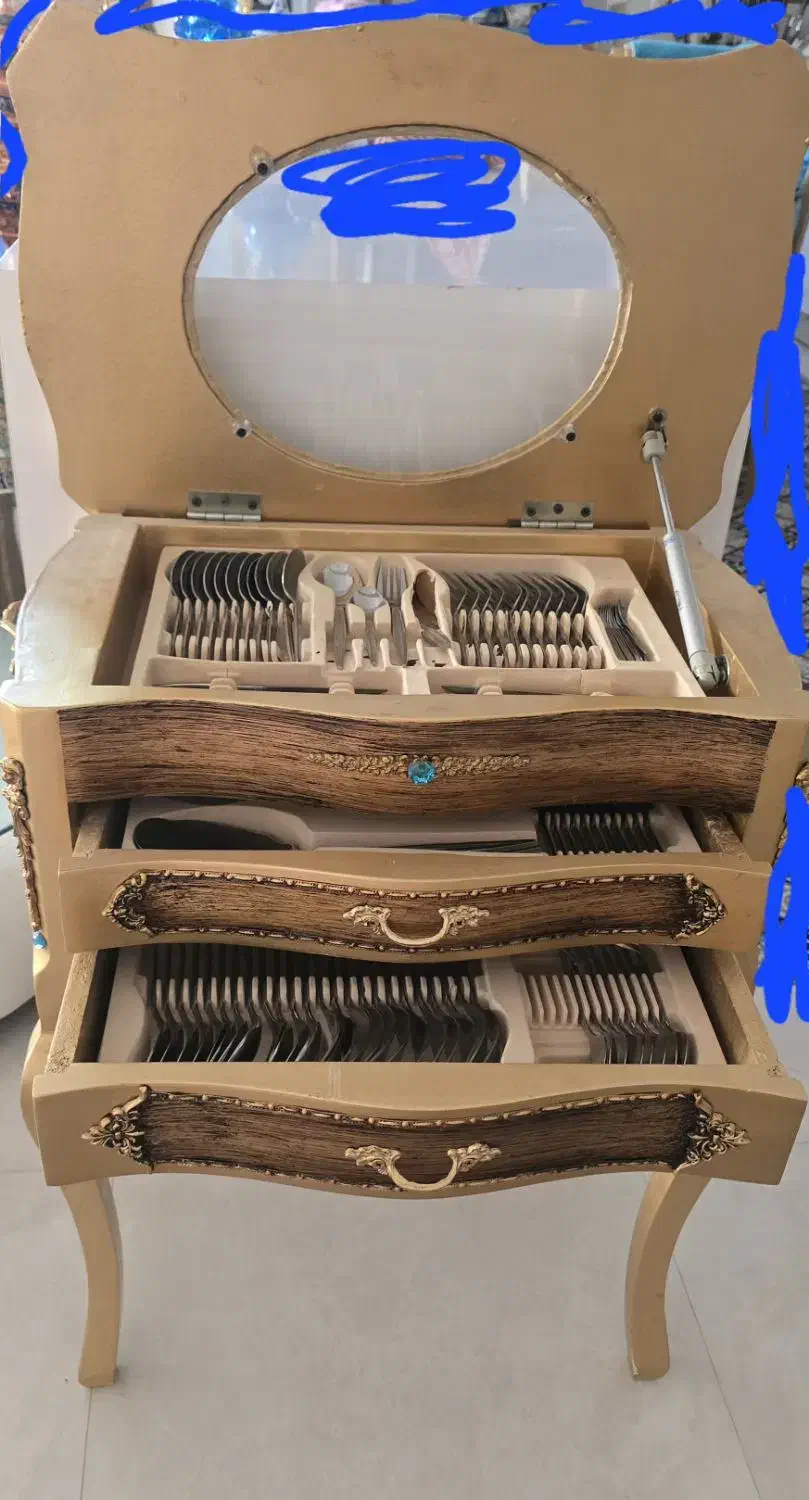 کنسول قاشق چنگال|بوفه، ویترین، کنسول|مشهد, الهیه|دیوار