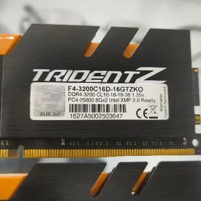 رم g.skill trident z ddr4 ×2 16G 3200|قطعات و لوازم جانبی رایانه|شیراز, عادل آباد|دیوار