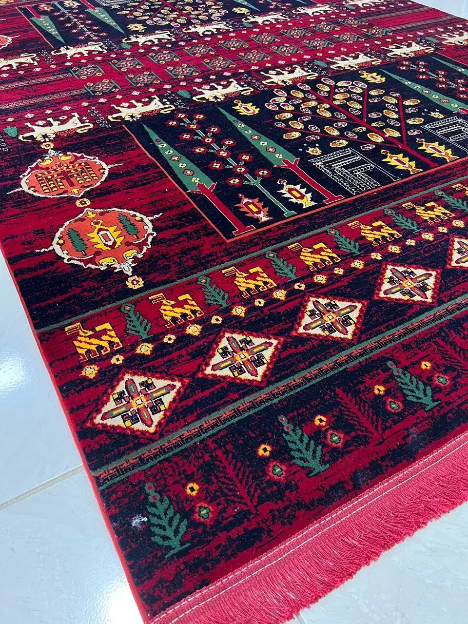 فرش. سه کاج .کد۱۱۳۵ ۷۰۰شانه تراکم۲۱۰۰|فرش|بوشهر, |دیوار