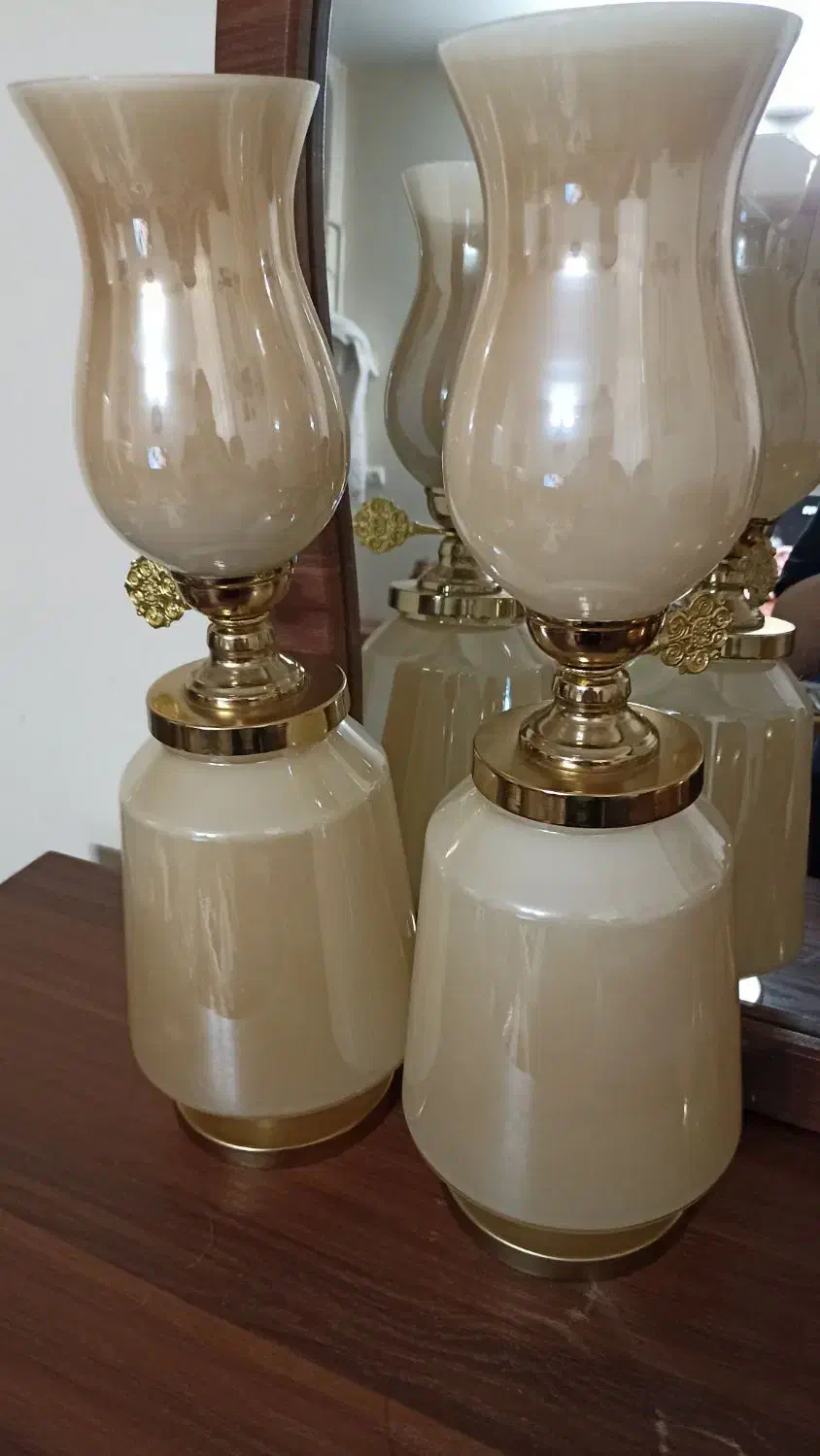 اینه کنسول و شمعدان وساعت|بوفه، ویترین، کنسول|بروجرد, |دیوار