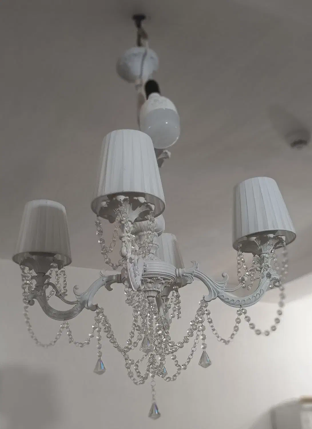 لوستر سفید مدرن نو نو|لوستر و چراغ آویز|خرم‌آباد, |دیوار