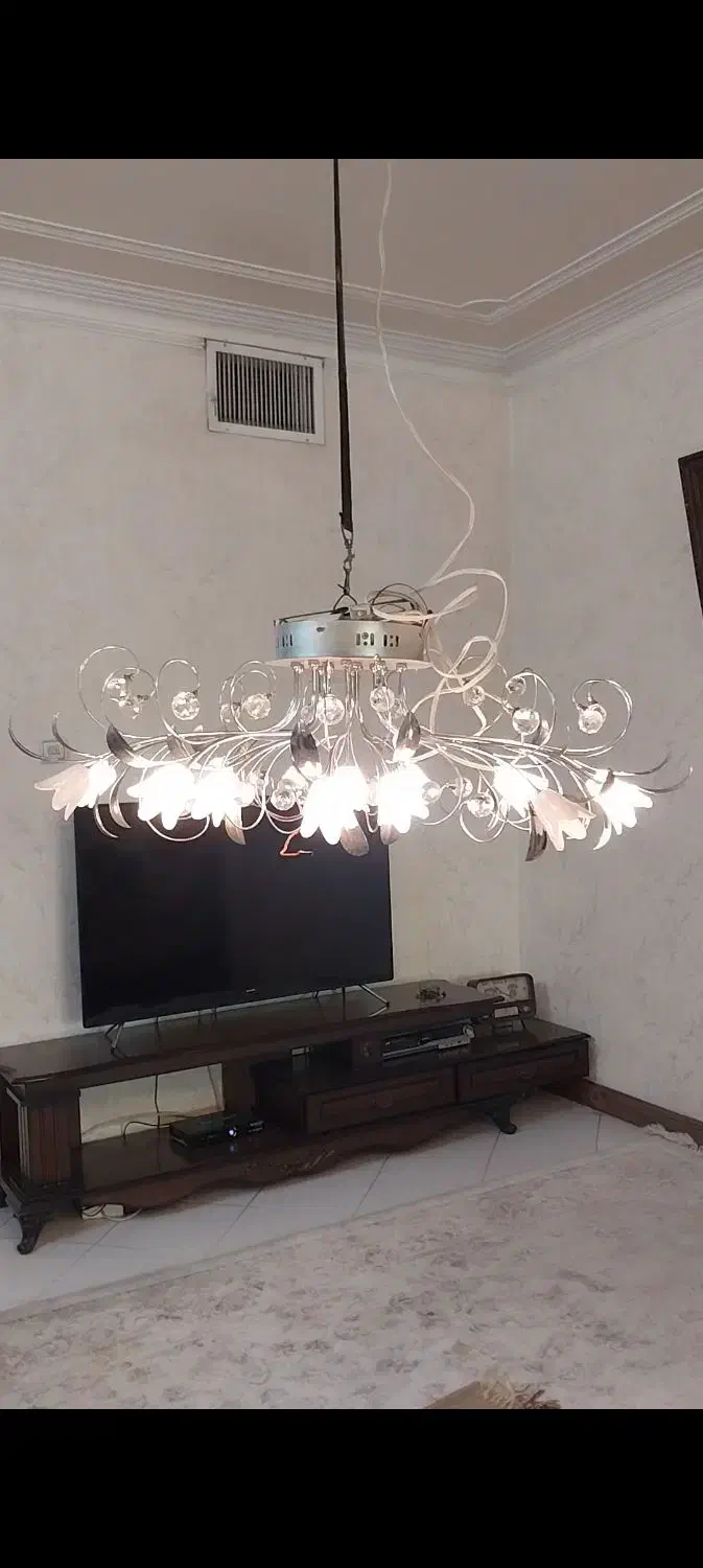 لوستر سقفی دوعدد باکنترل خاموش روشن|لوستر و چراغ آویز|ری, دولتآباد|دیوار