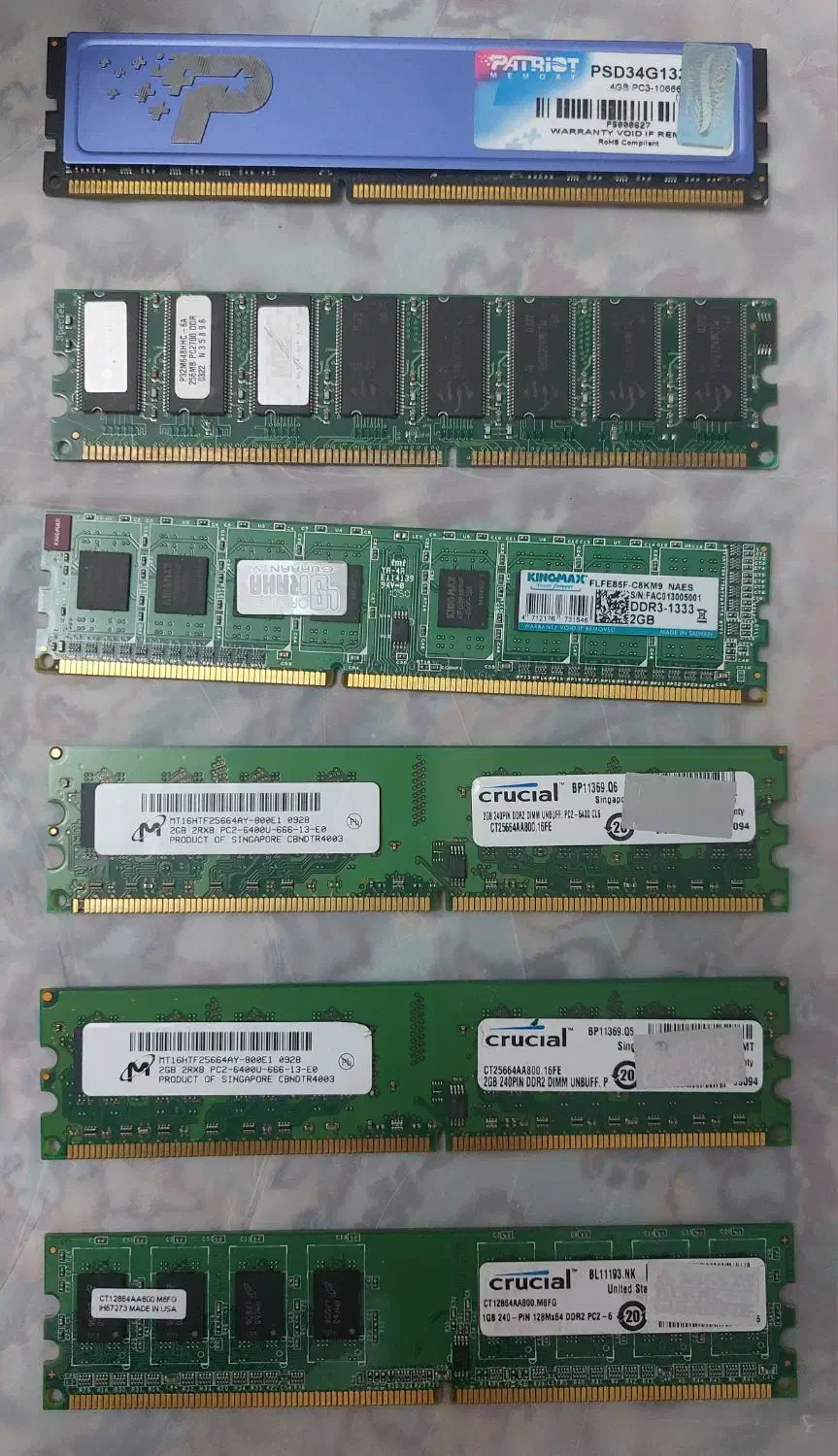 تعدادی رم.   RAM DDR3|قطعات و لوازم جانبی رایانه|تهران, کوهک|دیوار