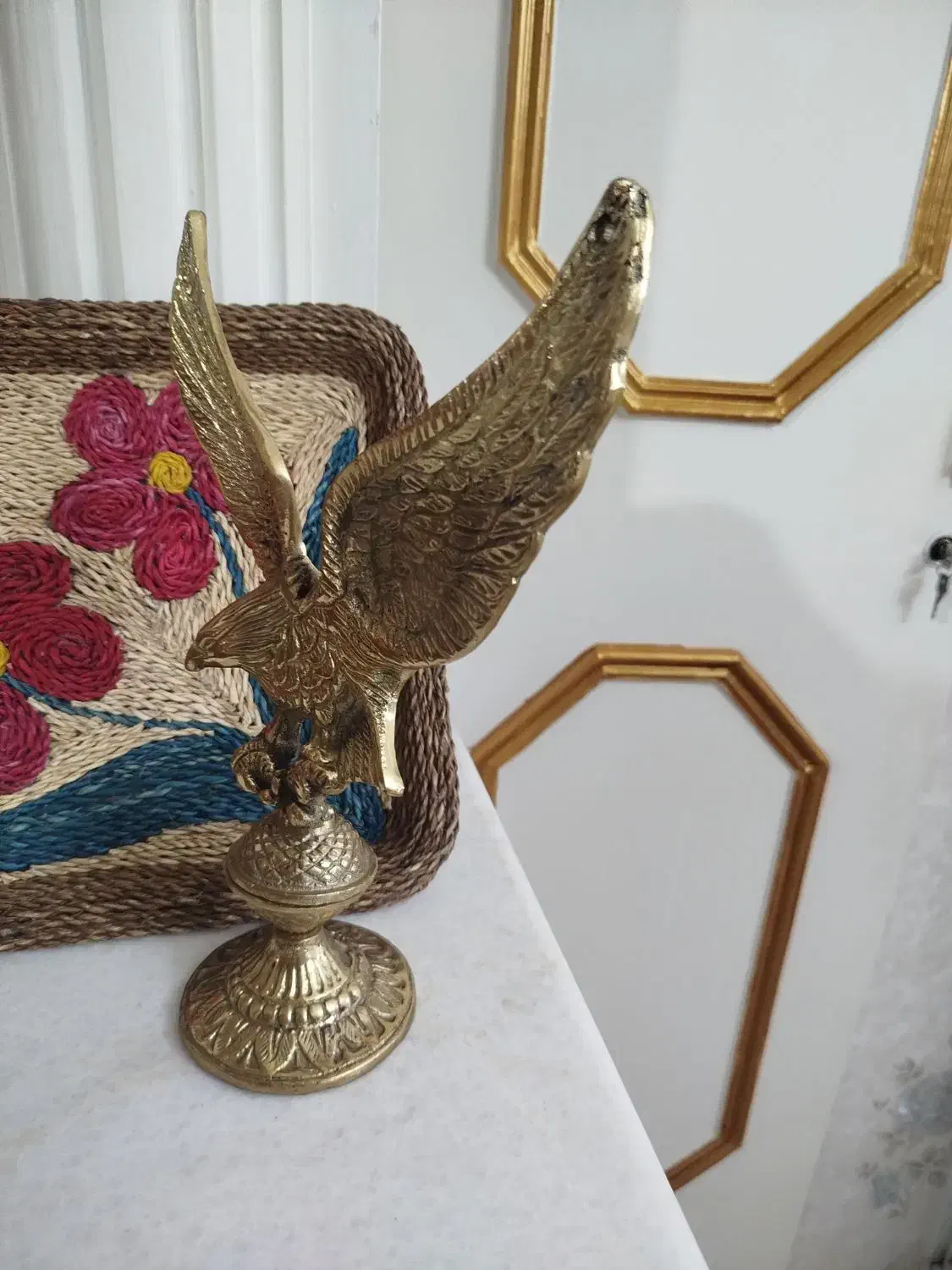 مجسمه عقاب  (جنس برنج)  رنگ طلایی|مجسمه، تندیس، ماکت|بهارستان, |دیوار