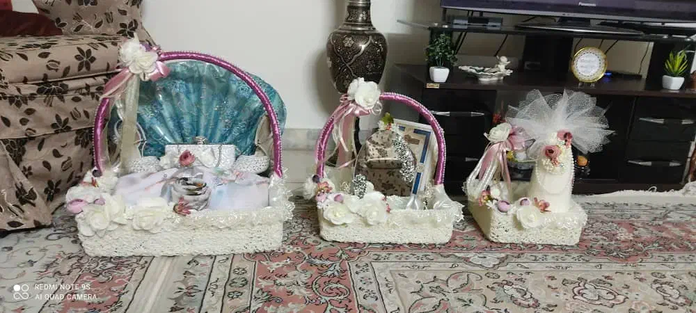 سبد تزیین شده بله برون|صنایع دستی و سایر لوازم تزئینی|تهران, قناتکوثر|دیوار