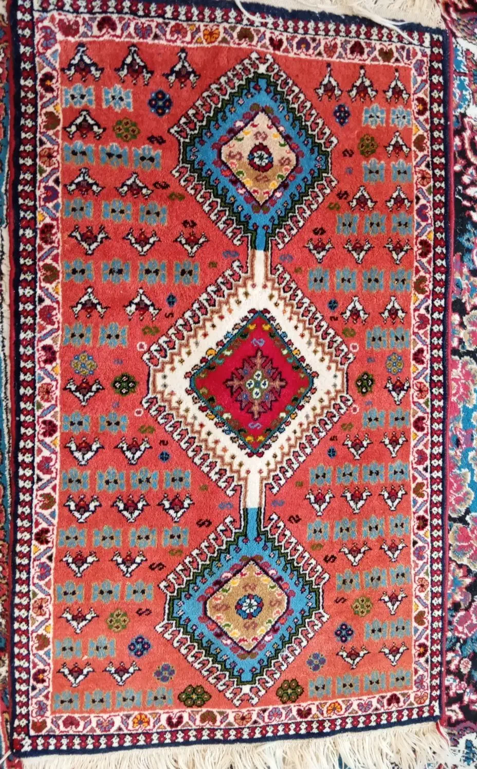 قالی دستباف|فرش|مبارکه, |دیوار