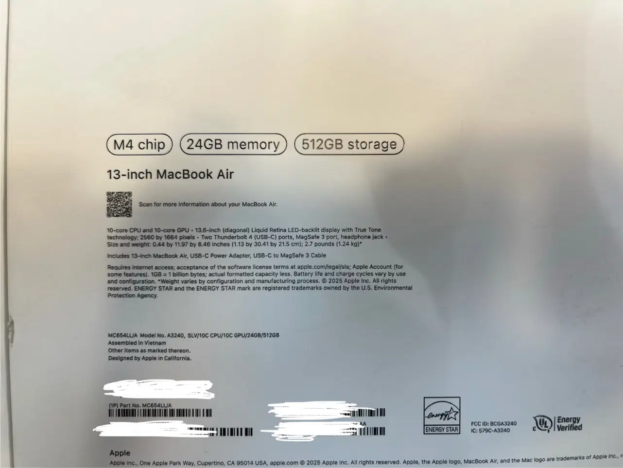 Macbook air m4 ram24 512GB اکبند|رایانه همراه|تهران, جردن|دیوار