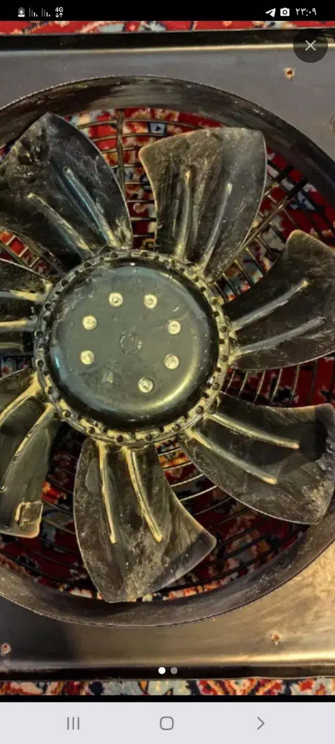 فن سایز ۳۰ دور بالا صنعتی|پنکه و تصفیه‌کنندهٔ هوا|اصفهان, بهارستان|دیوار